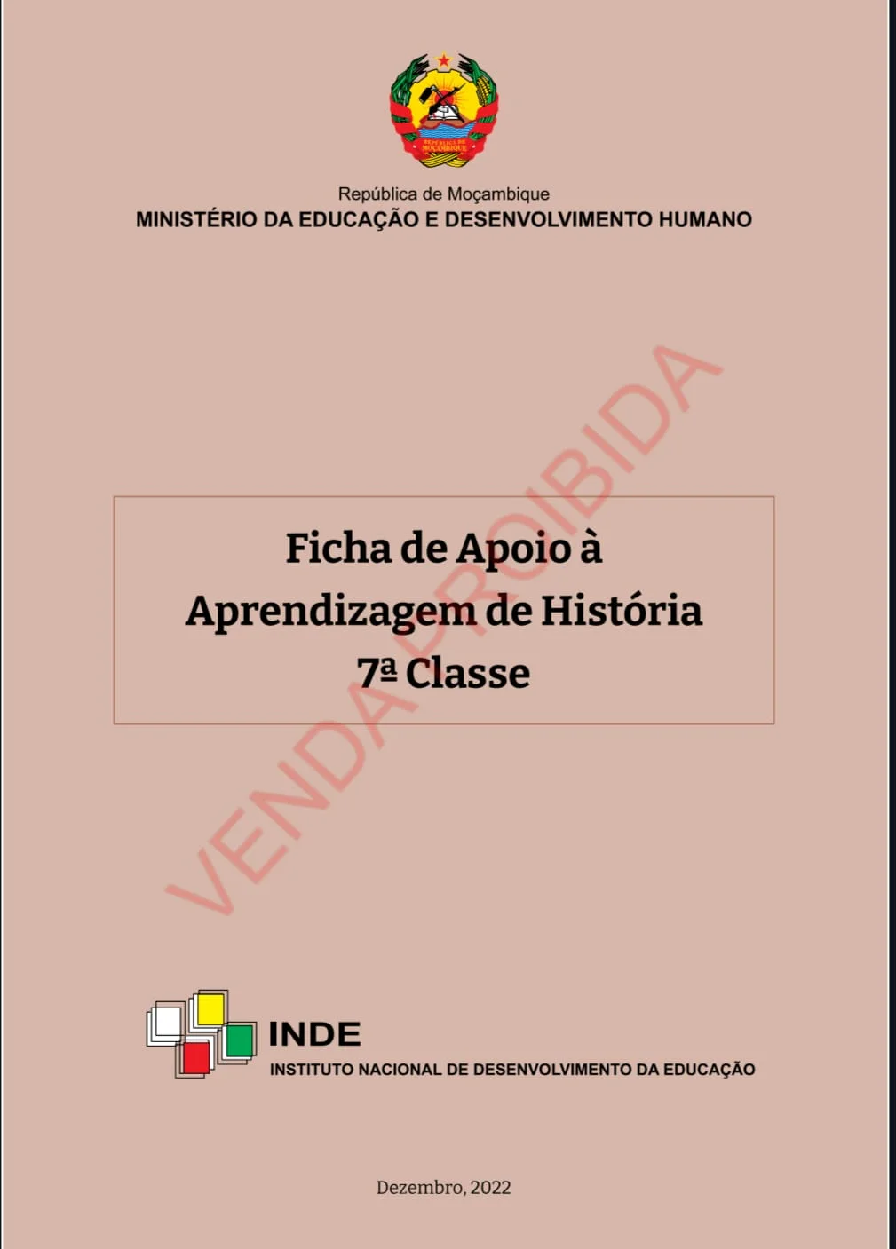 História 7ª Classe (Ficha de Apoio)