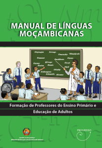 Manual de Línguas Moçambicanas – Formação de Professores do Ensino Primário e Educação de Adultos