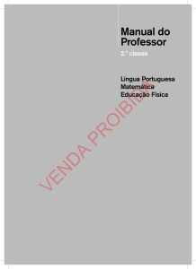 Manual do Professor 2ª Classe