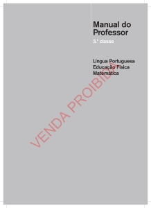 Manual do Professor 3ª Classe