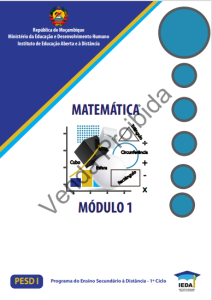 Módulo 1 de Matemática (PESD 1)
